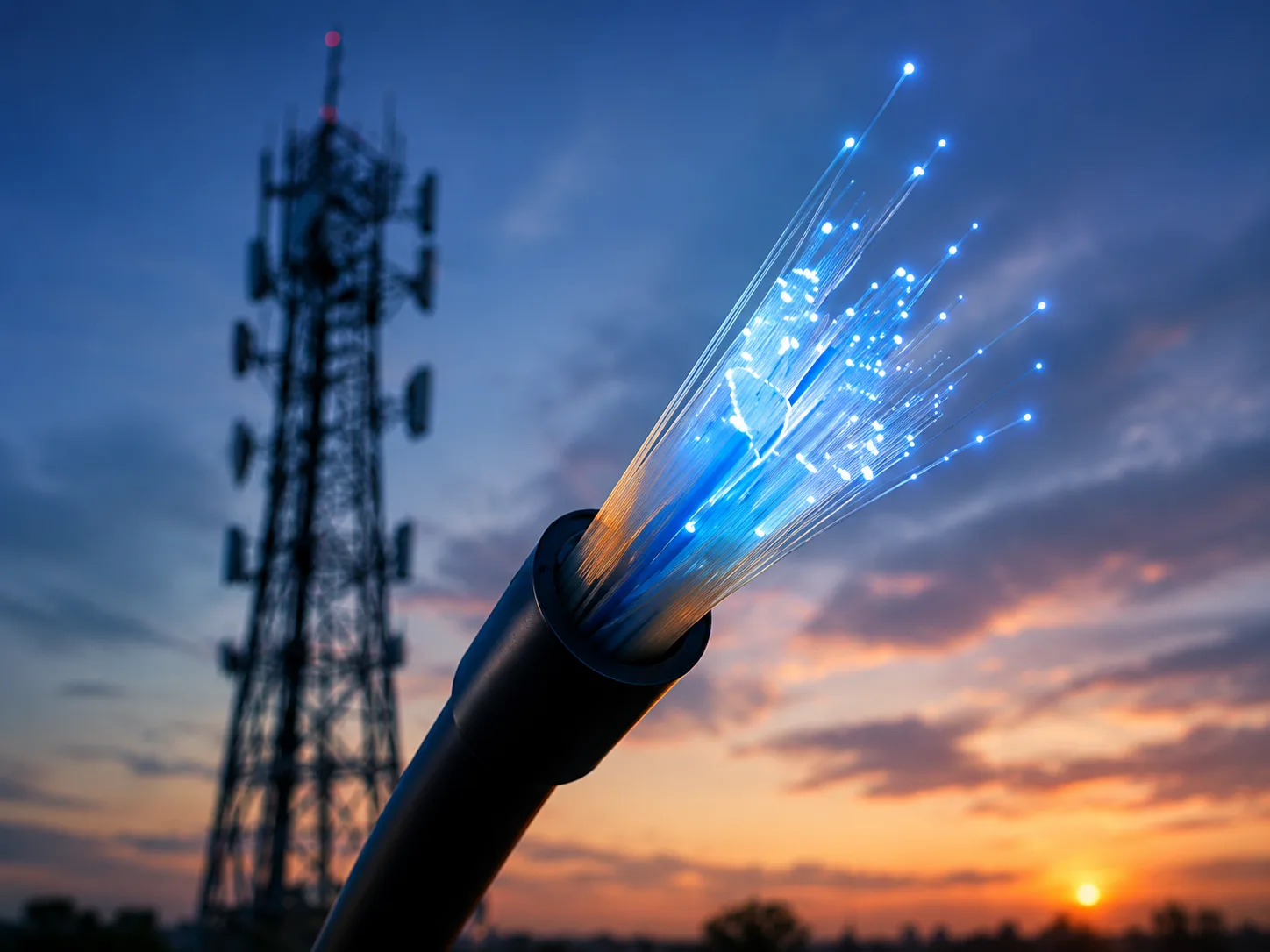 Réseau fibre optique national