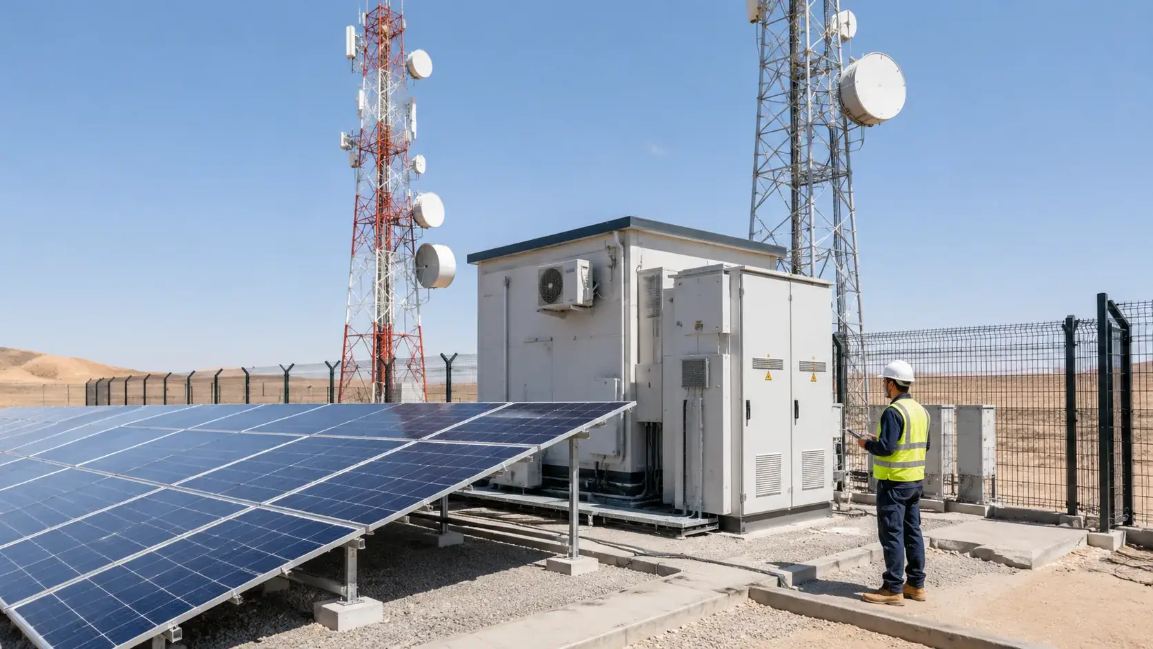Stations solaires télécoms